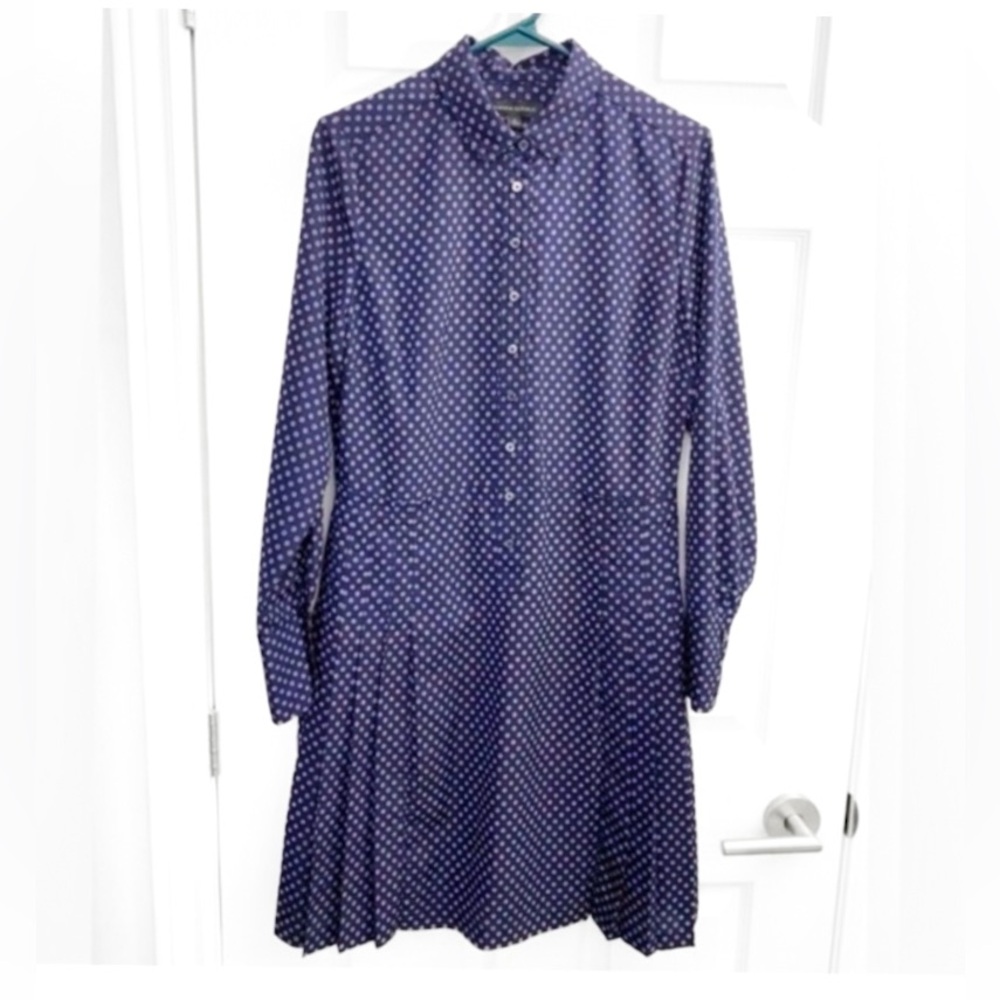 🎉Host Pick🎉Banana Republic Navy Long Sleeve Dress
